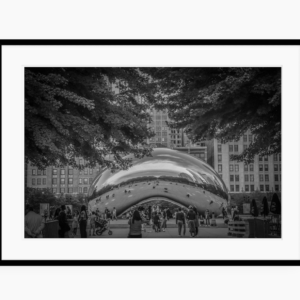 Chicago Bean Black and White Print | Frame