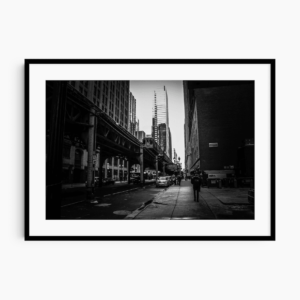 Chicago El Street Photography Print | Large Frame Mockup