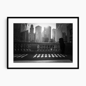 Chicago light and shadow print | Frame Mockup