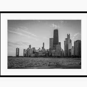 black and white Chicago Skyline Photography | Cityscape Frame