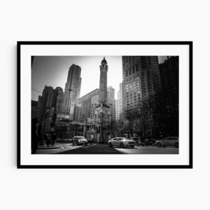 Chicago Photography | black and white photography | Old Water Tower Large Frame Mockup