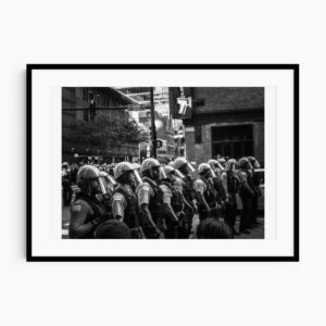 Chicago Photography | black and white photography | Police State Large Frame Mockup
